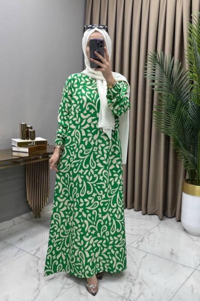 Leyla Elbise Yeşil