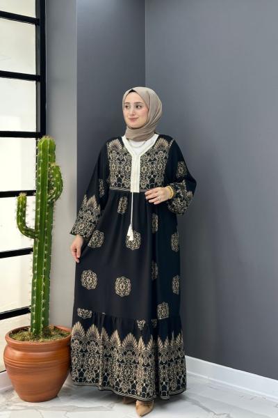 Batik Elbise - Camel