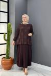 Büşra Etekli Takım - Kahve