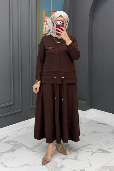 Duru Etekli Takım - Kahve