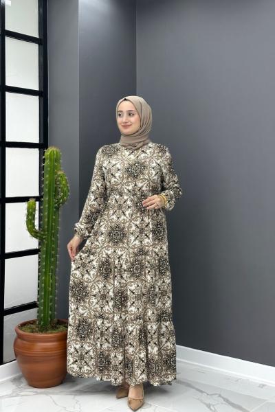 Safir Elbise - Bej