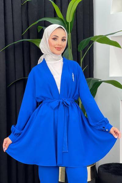 Gökyüzü Pantolonlu Takım