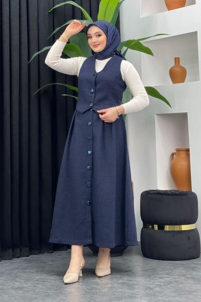 Tüvit Yelek Etekli Takım