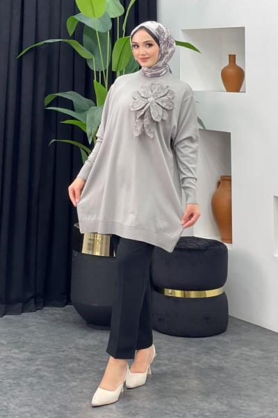 Merserize Gül Detaylı Badi