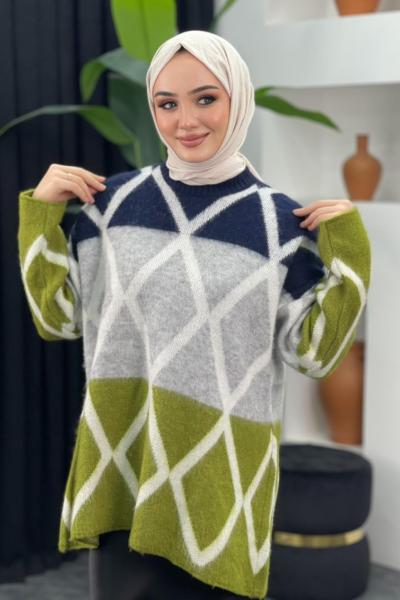 Baklava Desenli Kazak