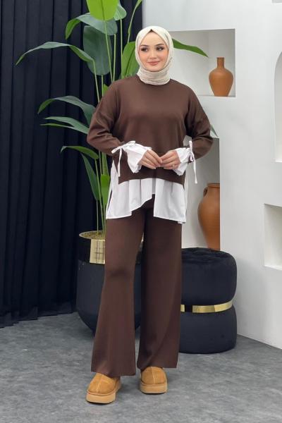 Truva Merserize Gömlek Takım