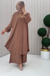 3922 Suzan Piliseli Pantolonlu Takım