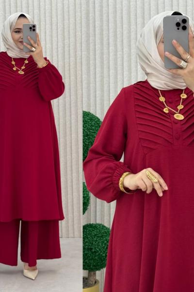 zümrüt pantolonlu takım