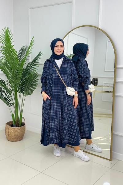 LİNA GÖMLEK   -LACİVERT