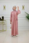 BANU MÜSLİN BÜZGÜLÜ ELBİSE-PUDRA