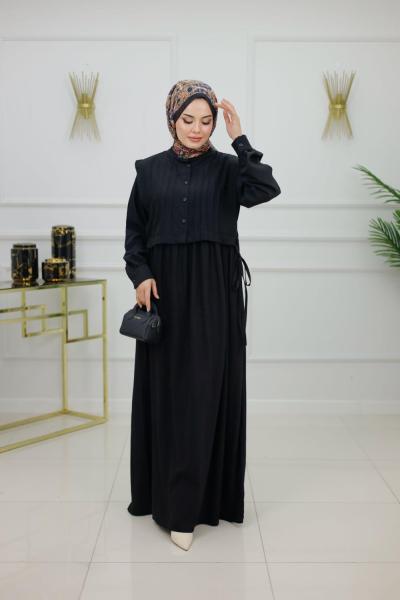 DİCLE ELBİSE - SİYAH