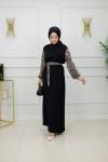 NESLİHAN ELBİSE-SİYAH
