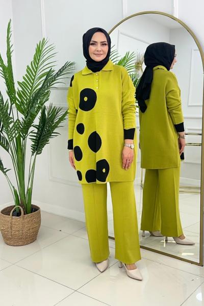 MELEK TRİKO TAKIM - YAĞ YEŞİLİ