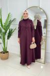 SEREN OYSHO ELBİSE - BORDO