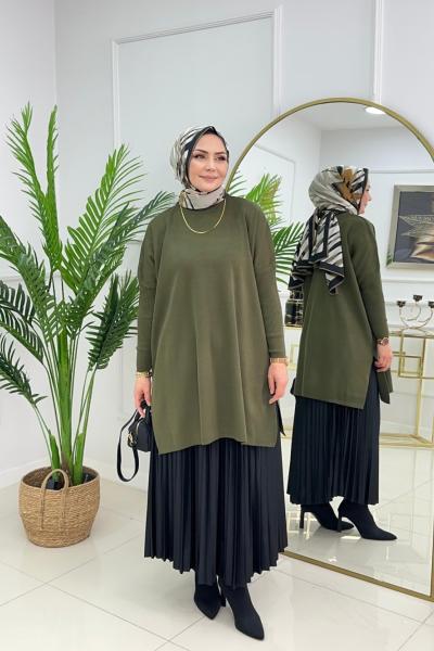 YAĞMUR TRİKO TUNİK - HAKİ